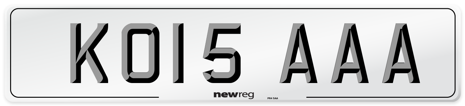 KO15 AAA Number Plate from New Reg